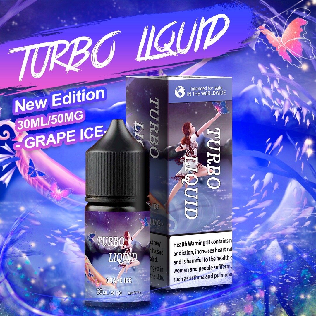 Tinh Dầu Turbo Liquid Nho lạnh by Tokyo E Juice 50MG/30ML [SALTNIC]