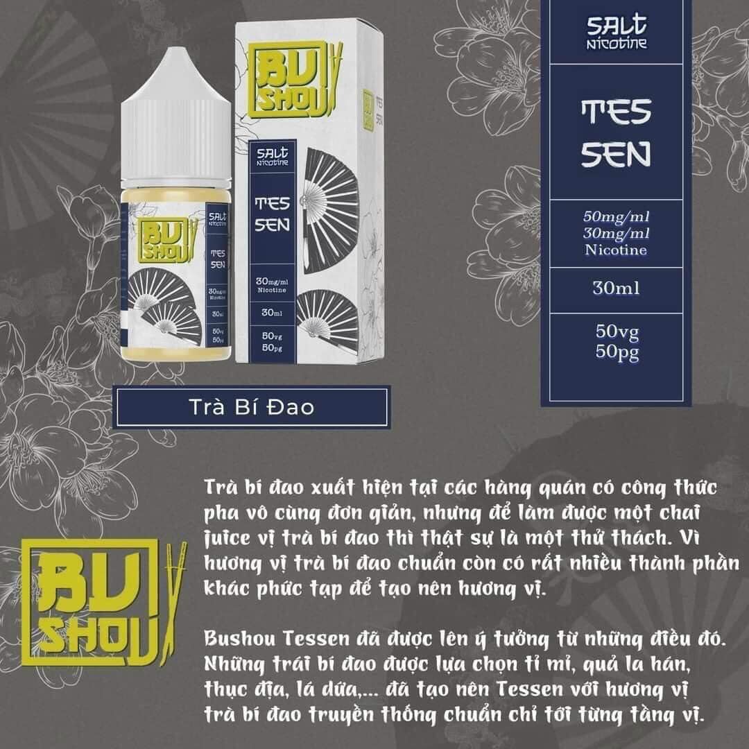 Tinh dầu BUSHOU Trà 50MG/30ML [SALTNIC]