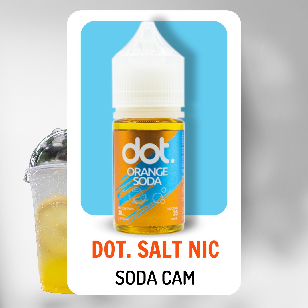 Tinh dầu MỸ Dot Soda Cam Orange Soda 50MG/30ML [SALTNIC]