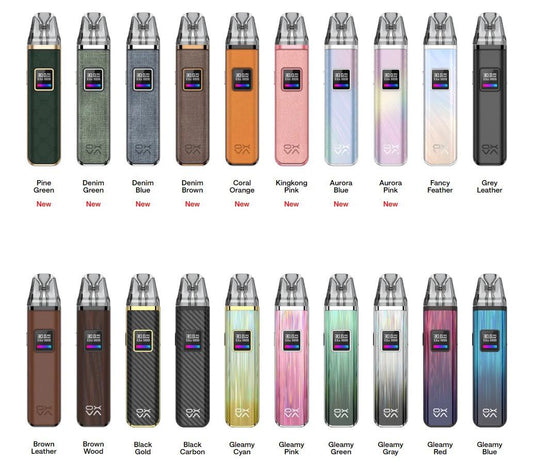 POD SYSTEM Oxva Xlim Pro màu mới Aurora Pink, Aurora Blue, Pine Green, Denim Brown, Denim Blue, Denim Green, Kingkong Pink, Coral Orange 2024