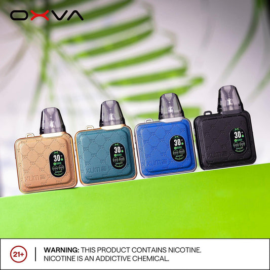 POD SYSTEM Oxva Xlim SQ Pro màu mới Green Leather, Black Leather, Brown Leather, Blue Leather