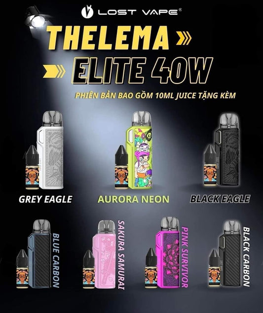 POD SYSTEM Thelema Elite 40W (Tặng juice 10ml LOST VAPE)