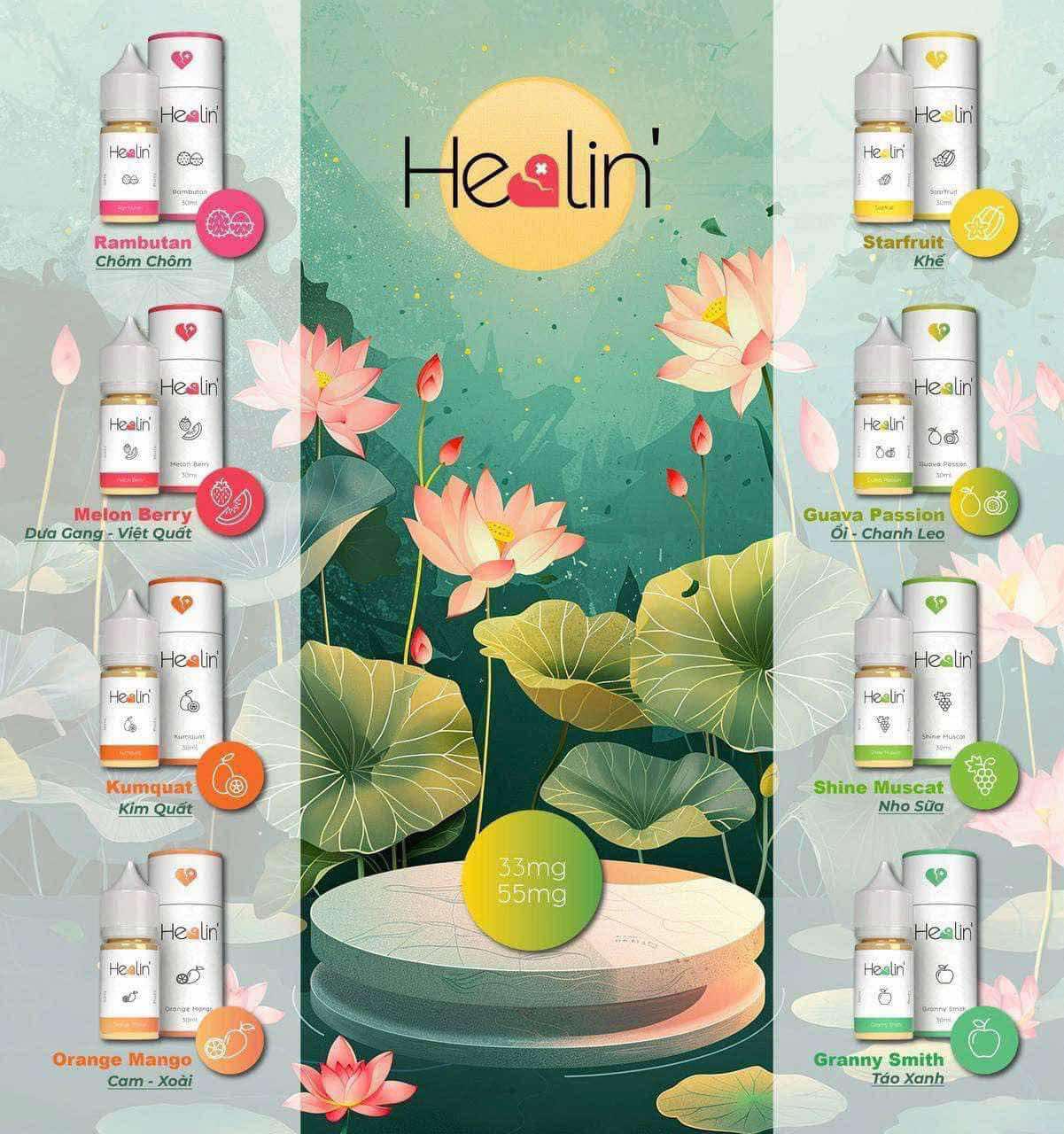 Tinh dầu HEALIN 33MG/30ML [SALTNIC]