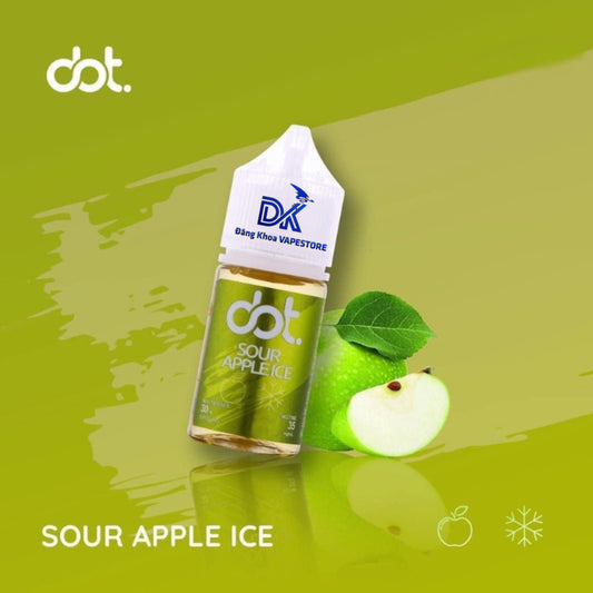 Tinh dầu MỸ Dot Táo Xanh Lạnh Sour Apple Ice 50MG/30ML [SALTNIC]