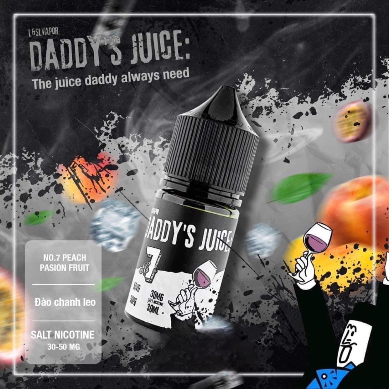 Tinh Dầu DADDY’S JUICE 30MG/30ML [SALTNIC]